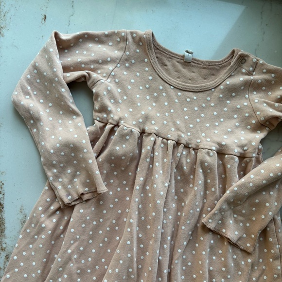 Quincy Mae Light Pink Polka Dot Dress - Picture 2 of 5